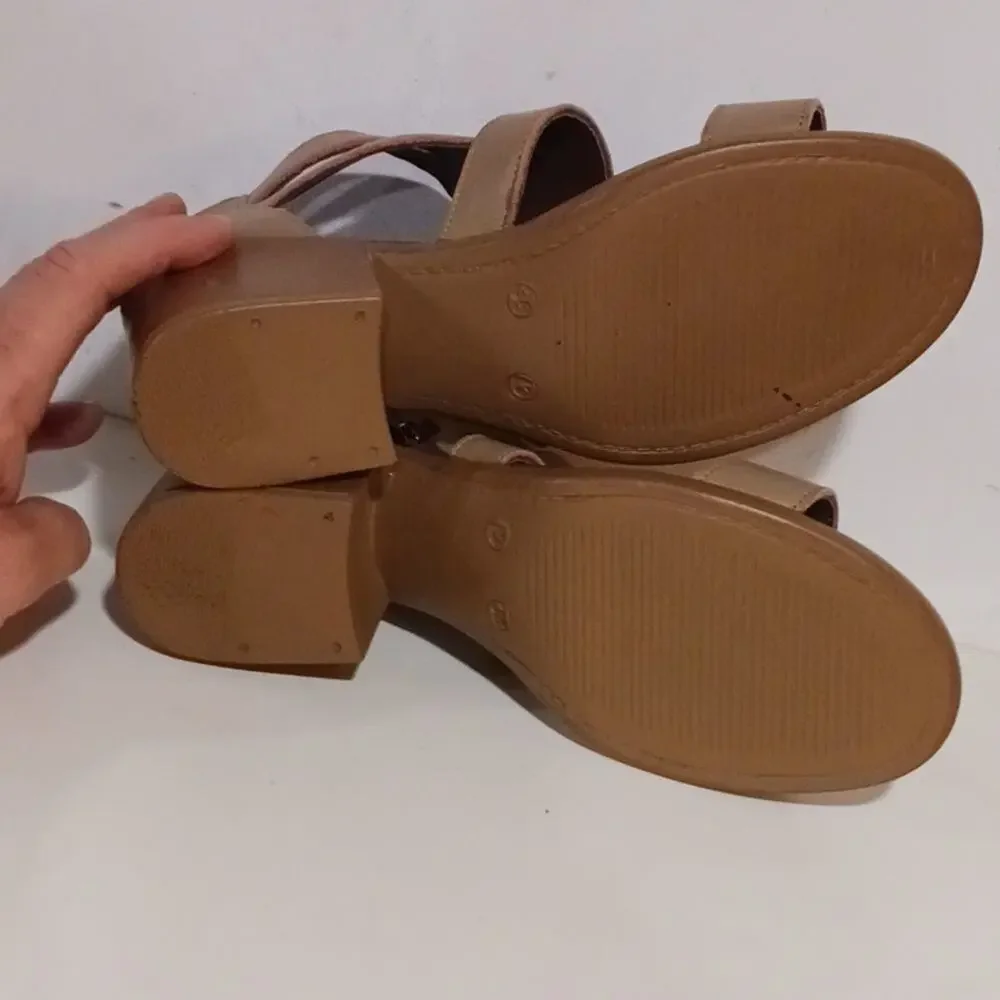 Alma Milano zip back ankle wrap sandals 38/7